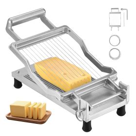 VEVOR Cheese Cutter with Wire Cheeser Butter Cutting 0.39" & 0.78" Cheese Slicer