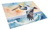 Pelican Soaring Glass Cutting Board Decorative Tempered Glass Kitchen Cutting and Serving Board Large Size Chopping Board