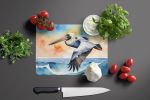 Pelican Soaring Glass Cutting Board Decorative Tempered Glass Kitchen Cutting and Serving Board Large Size Chopping Board