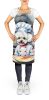 Bichon Frise The Chef Apron Cooking Kitchen Server Baking Crafts Gardening for Adult Women Men, Unisex, Large, Multicolor