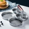 1 Set Of Aluminum Alloy Burger Machine; Round Non-stick Cook Patty Burger Meat Beef Barbecue Burger Press; Patty Machine Mold; Kitchen Gadgets