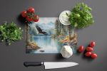 Eagle in Flight Glass Cutting Board Decorative Tempered Glass Kitchen Cutting and Serving Board Large Size Chopping Board