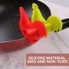 1pc Creative Rooster Tongs; Kitchen Baking Tongs; Bird Shaped Silicone Pot Tongs; Kitchen Anti-Spill Tongs