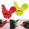 1pc Creative Rooster Tongs; Kitchen Baking Tongs; Bird Shaped Silicone Pot Tongs; Kitchen Anti-Spill Tongs